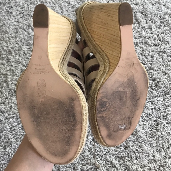 Taupe Aquazzura Amazon wedges - Picture 6 of 9